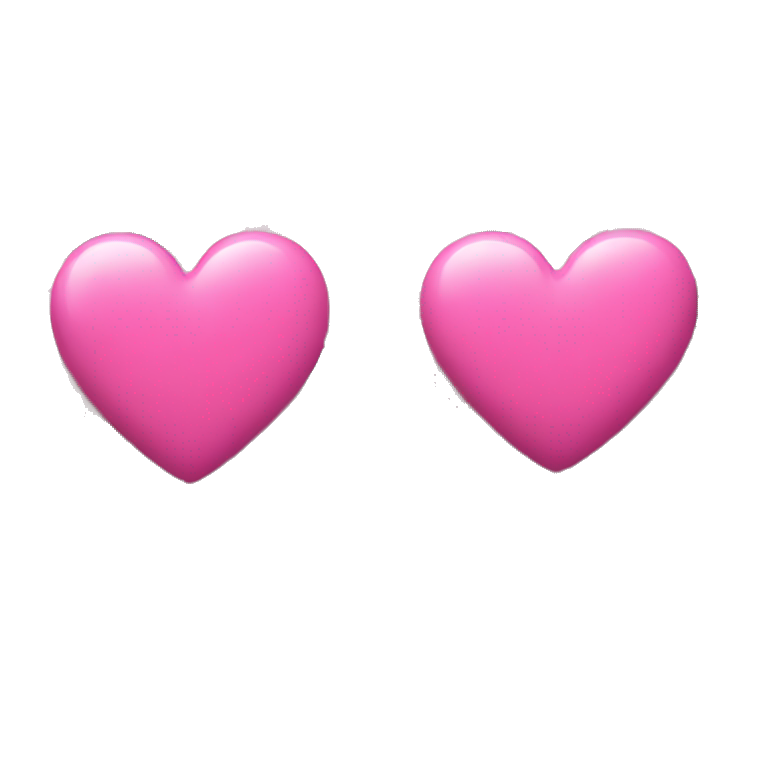 Pink heart and black heart  emoji