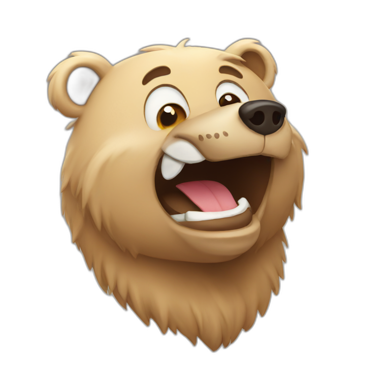 Happy bear emoji