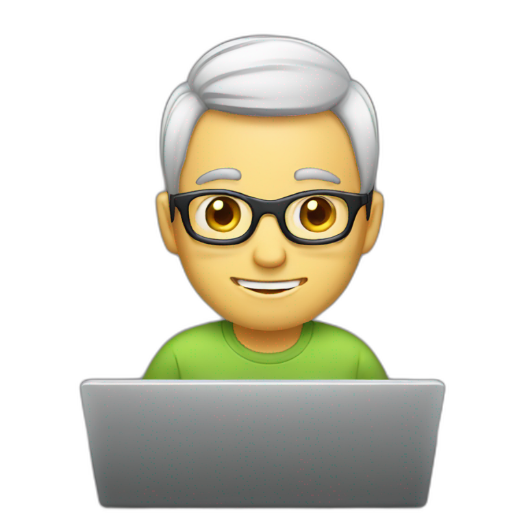 guy-coding-on-laptop emoji