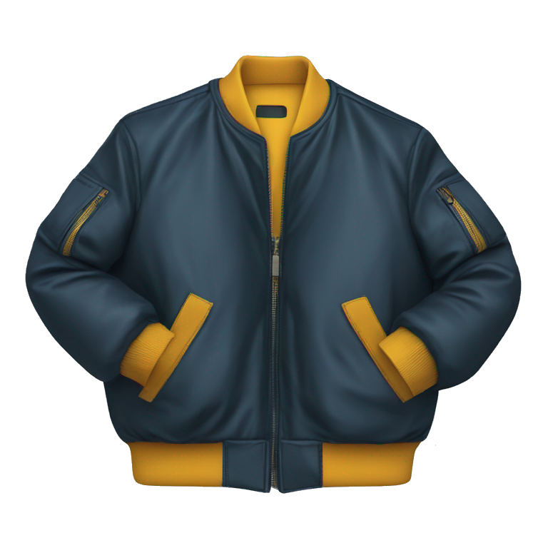 bomber jacket product, clothes, isolated emoji