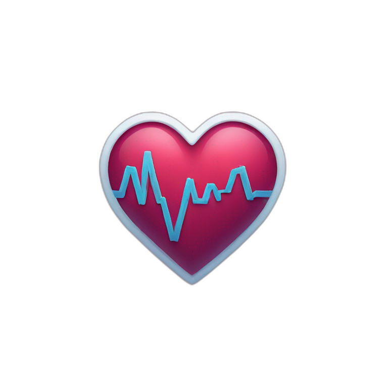 Heart beating emoji