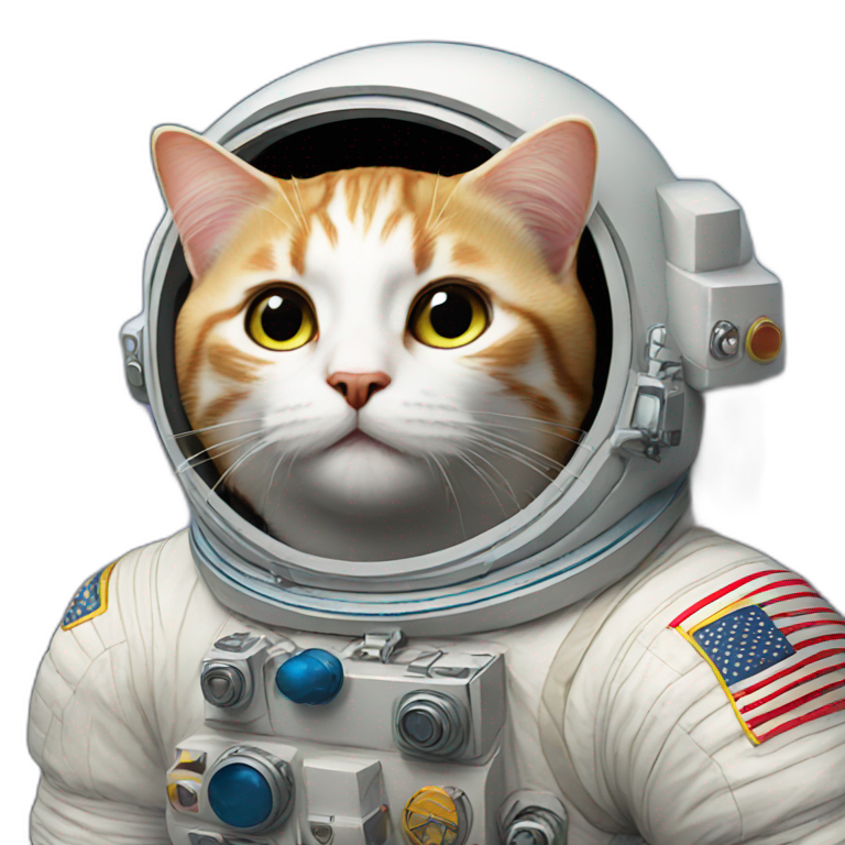 Astronaute cat emoji