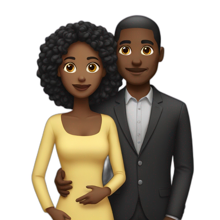 Black Couple Kissing Emoji.html