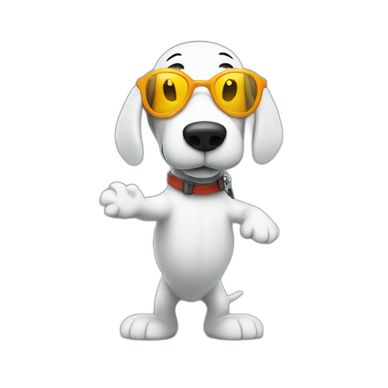 Snoopy scubadiving emoji