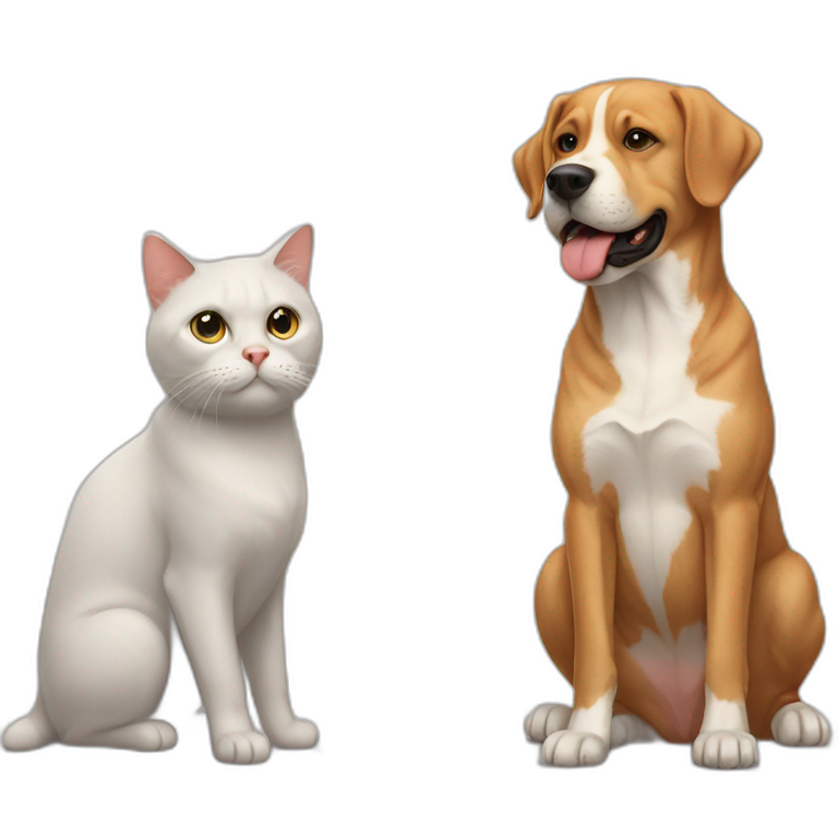 cat vs dog emoji