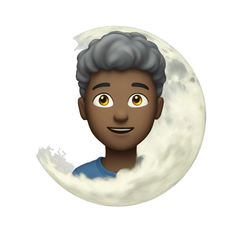 Smoke boy moon  emoji