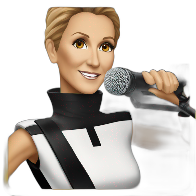 Céline Dion recording emoji