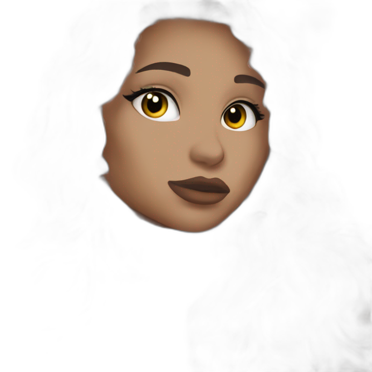 mysterious dark-eyed girl emoji