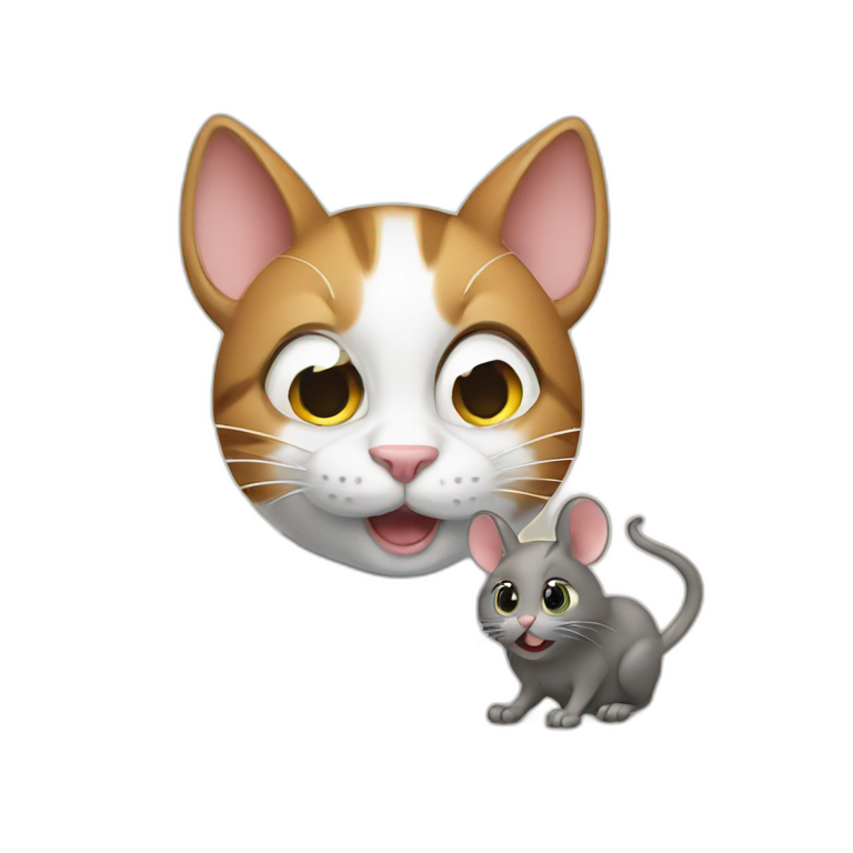 cat and mouse  emoji