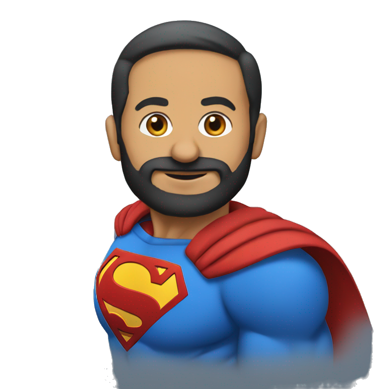 sardar flying in superman dress emoji