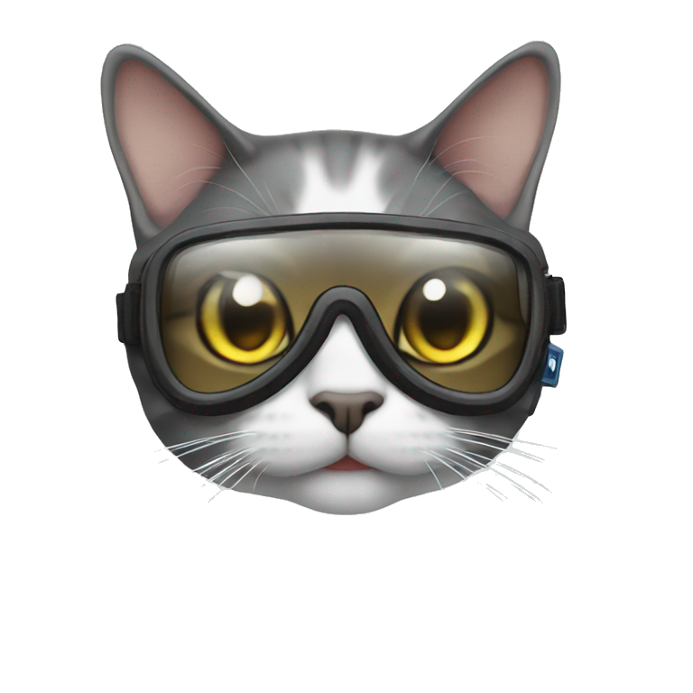 cat scubadiving emoji