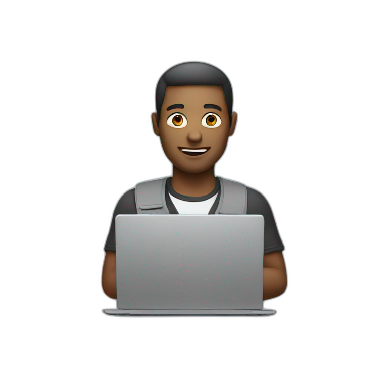 a man with a laptop emoji