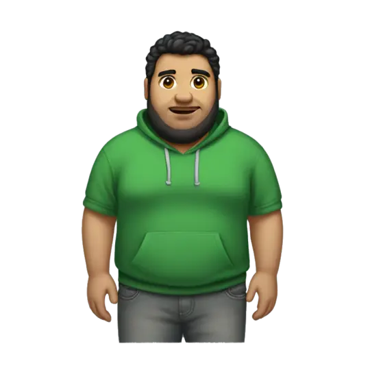 Green hoodie guy hotsell