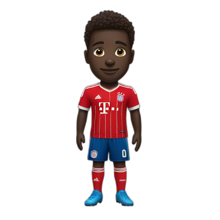 ALPHONSO DAVIES Bayern Munich jersey emoji