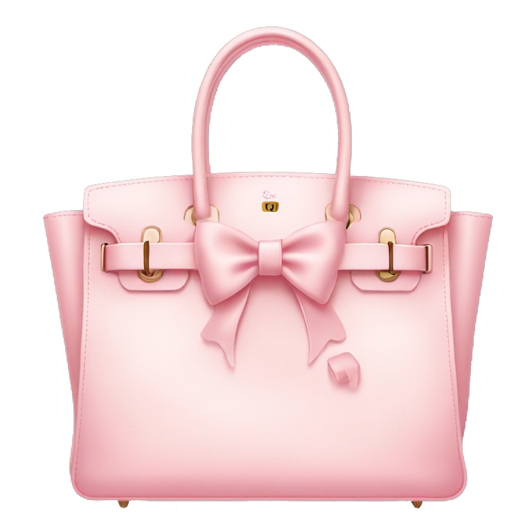 light pink birkin bag with bow emoji AI Emoji Generator