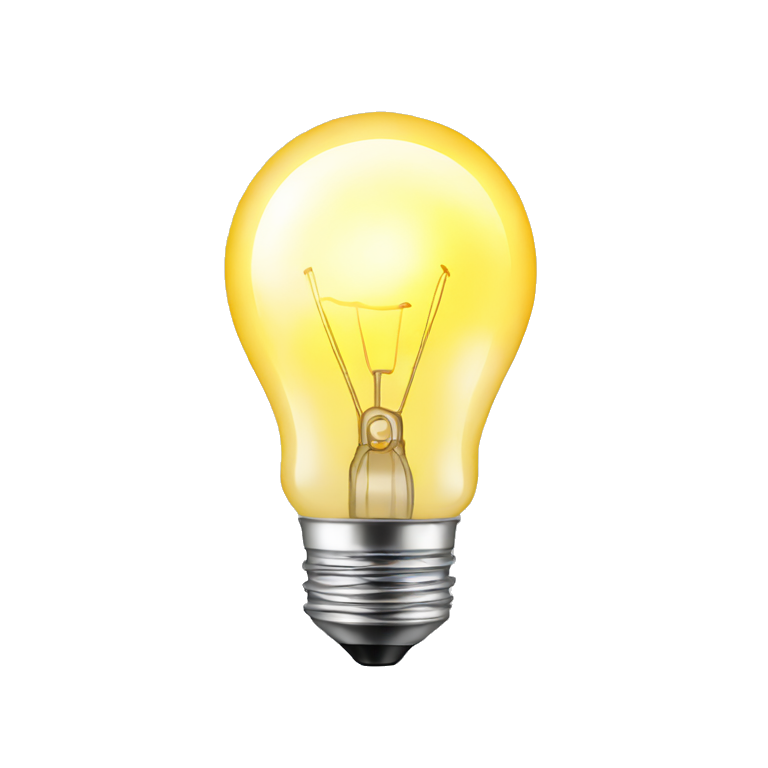 Light bulb emoji