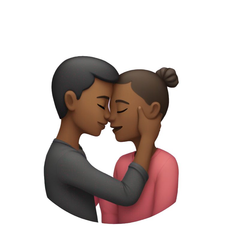 genderless people kissing each other emoji