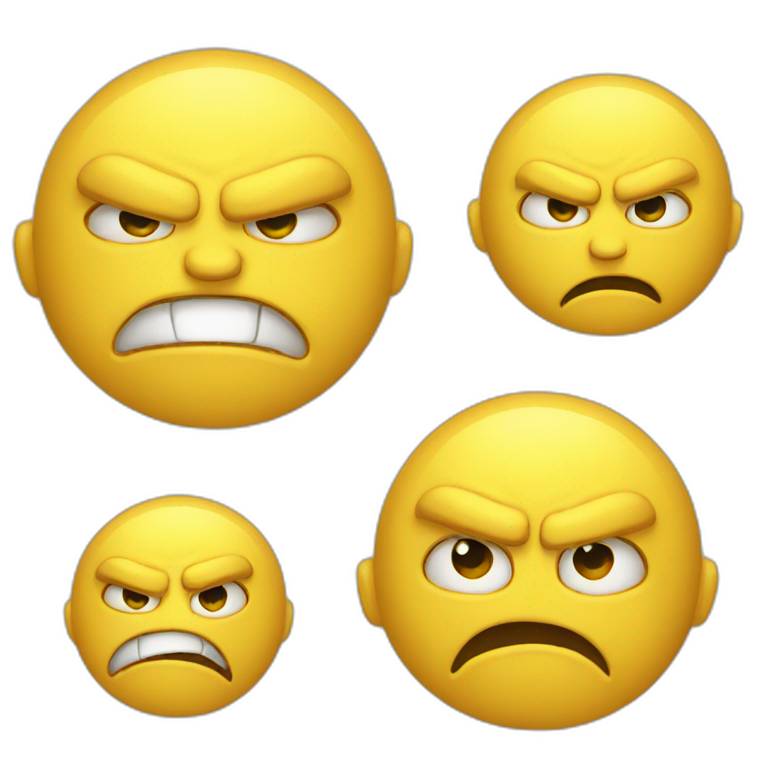angry yellow emoji emoji