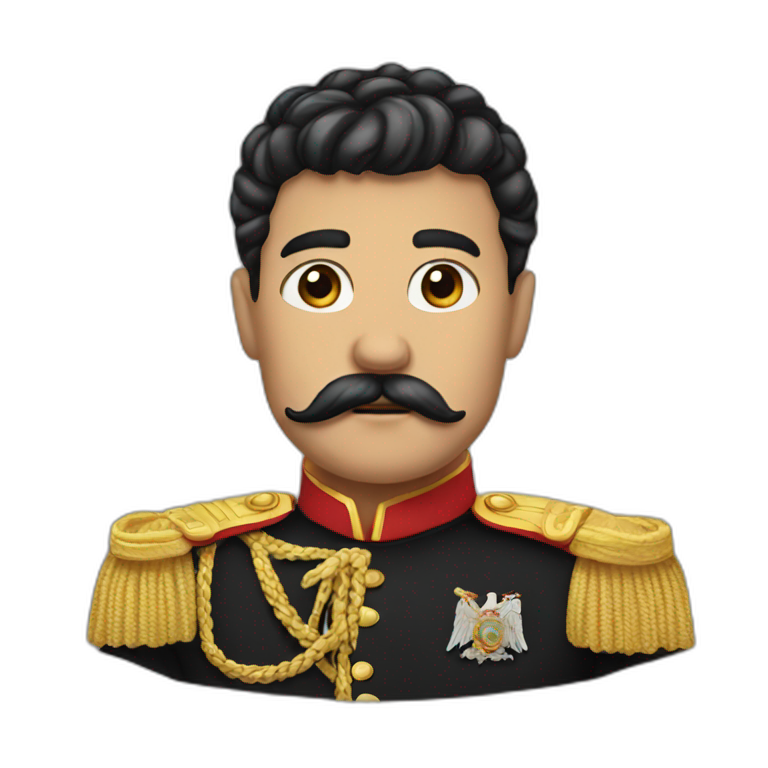 Boy dictator funny mustache emoji
