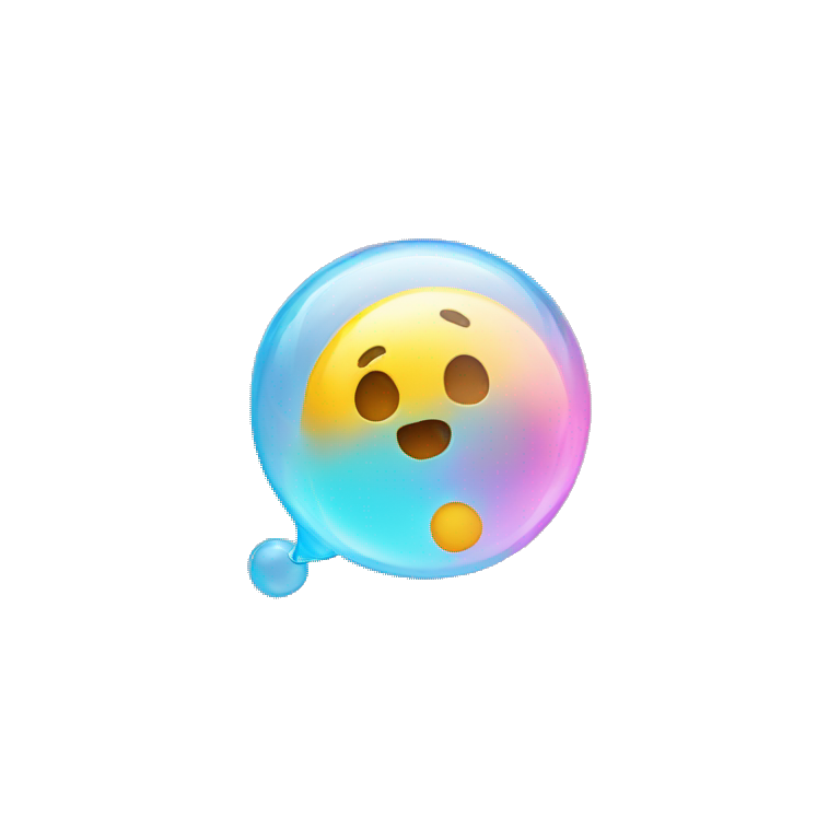 bubble with question mark emoji