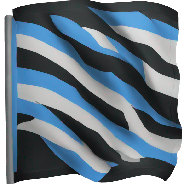 blue-black flag emoji