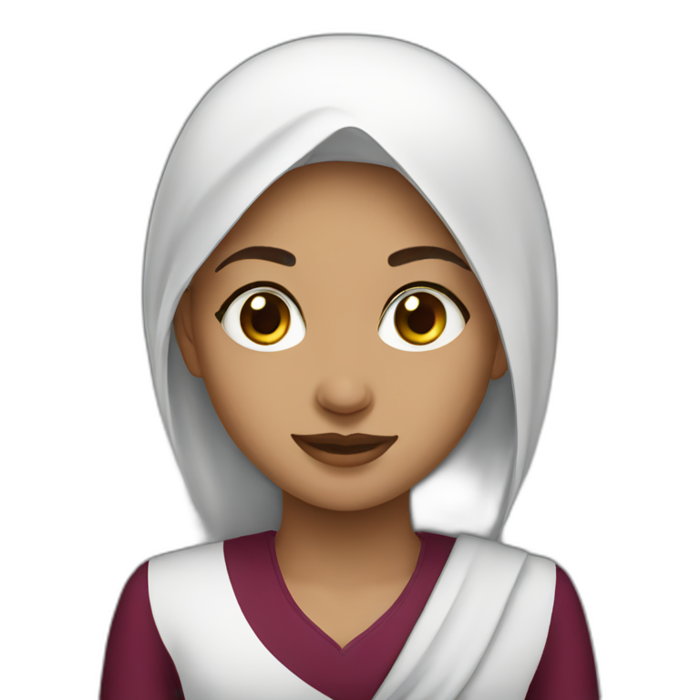 Qatar girl emoji