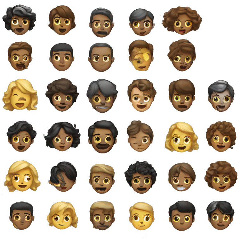 Iphone emoji of people emoji