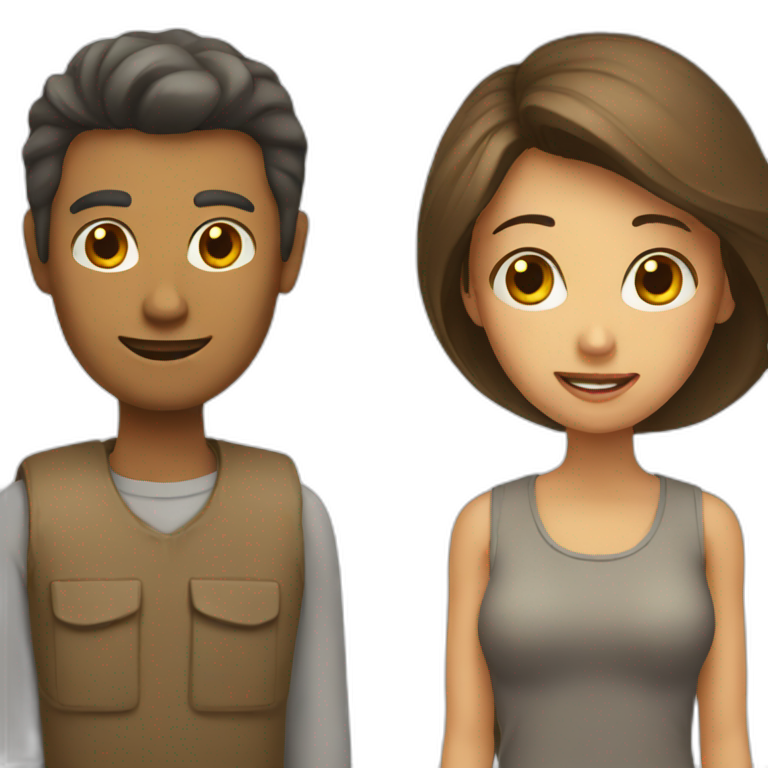 man and woman emoji