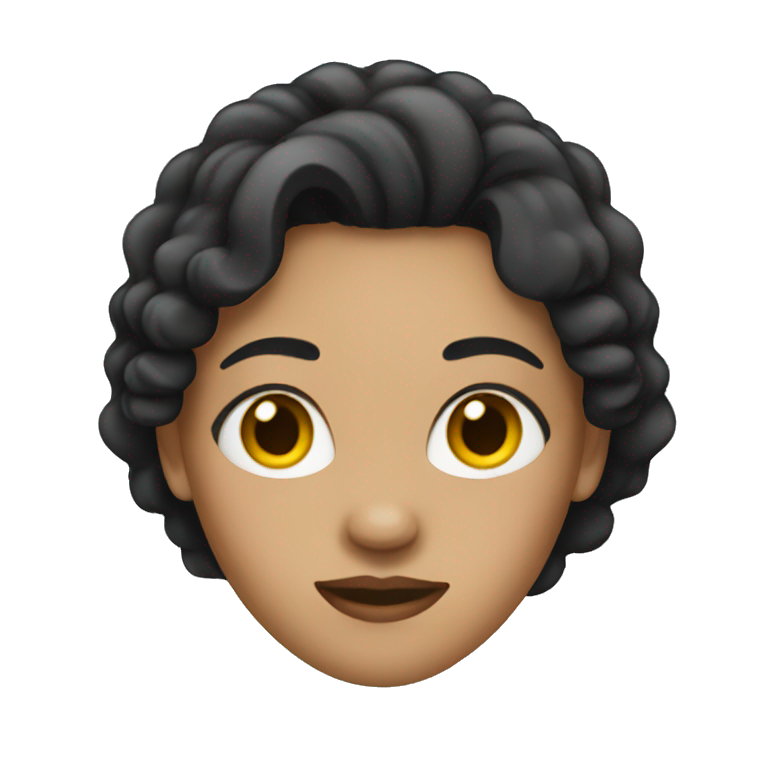 woman with dark hair emoji