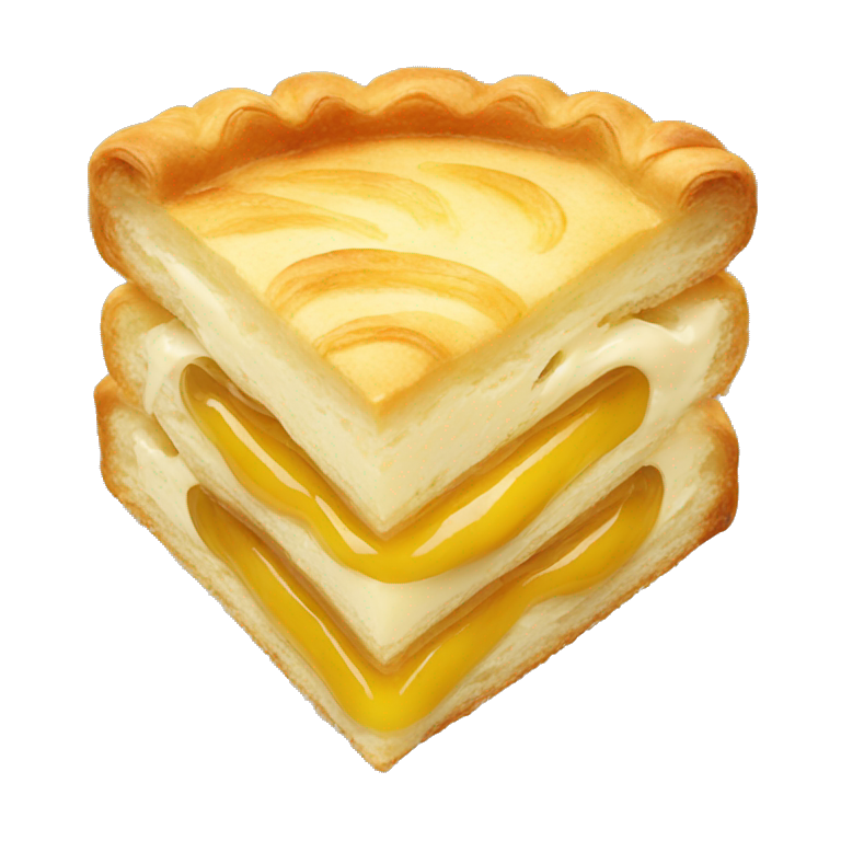 corne pastry with cream filling emoji