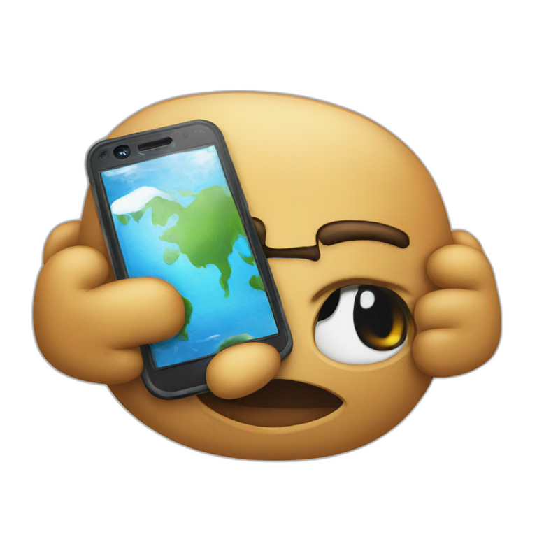 Un iphone Samsung emoji