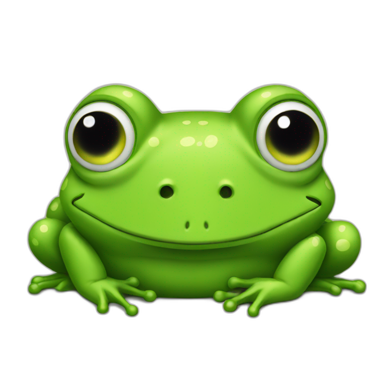 green frog sad emoji