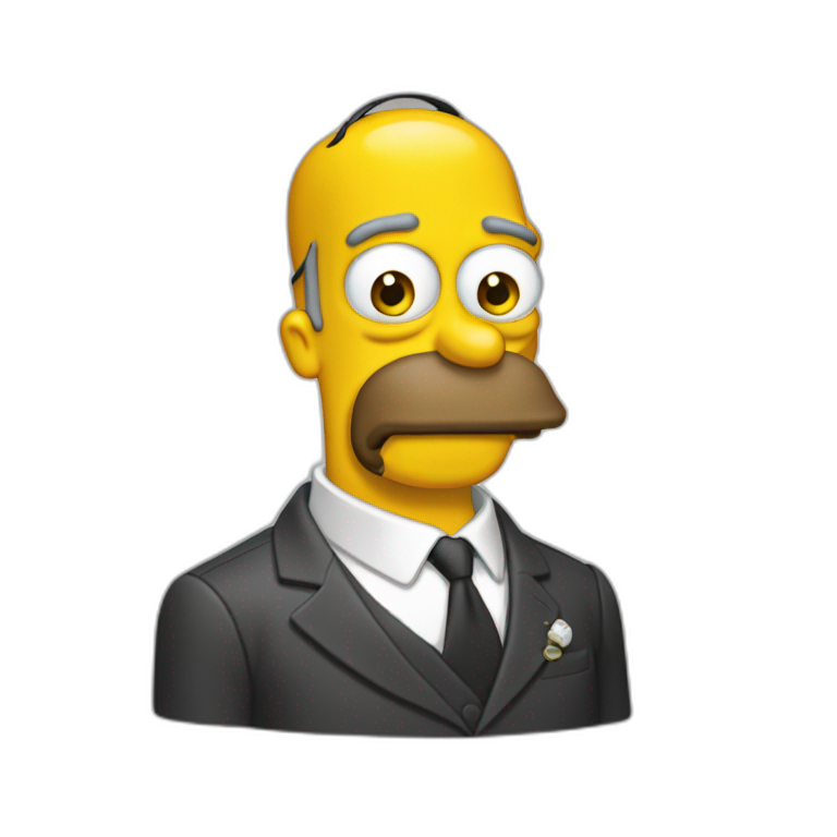 Homer fait un doigt d’honneur emoji