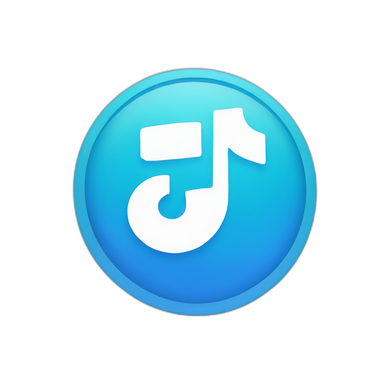 Tiktok blue verified symbol emoji