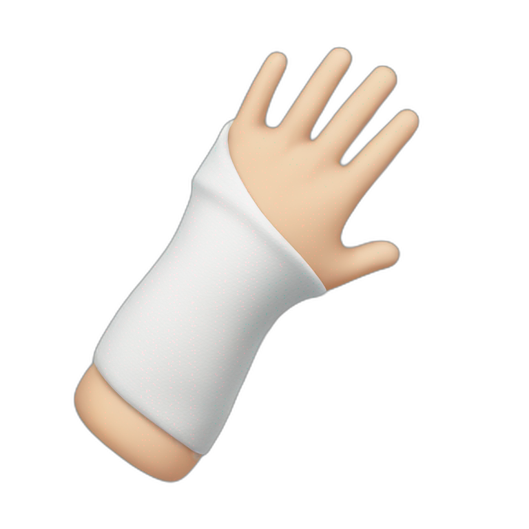 arm in a cast emoji