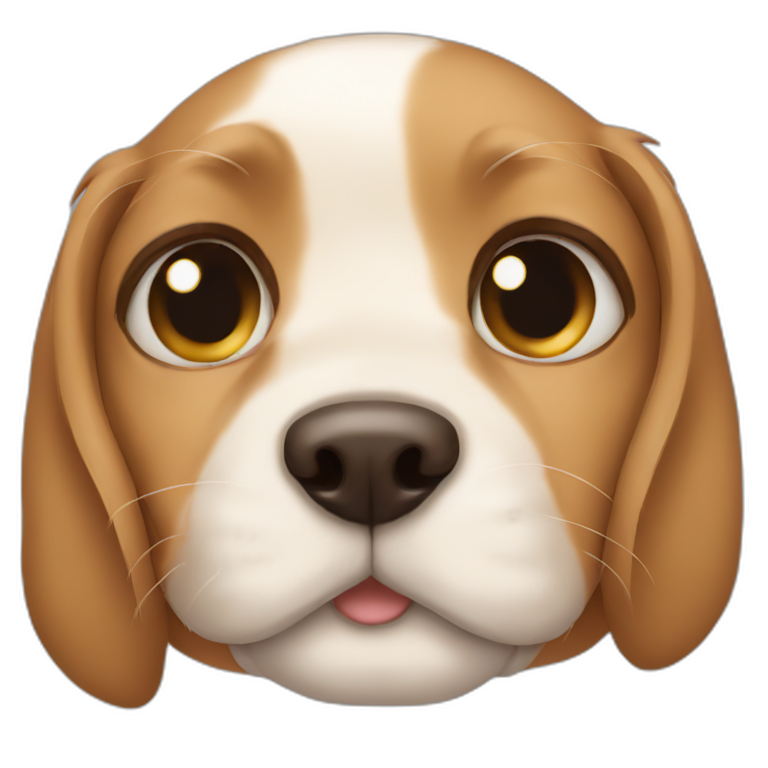 Puppy eye face emoji