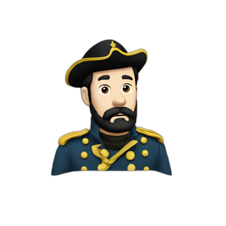 Captain haddock from tin tin emoji