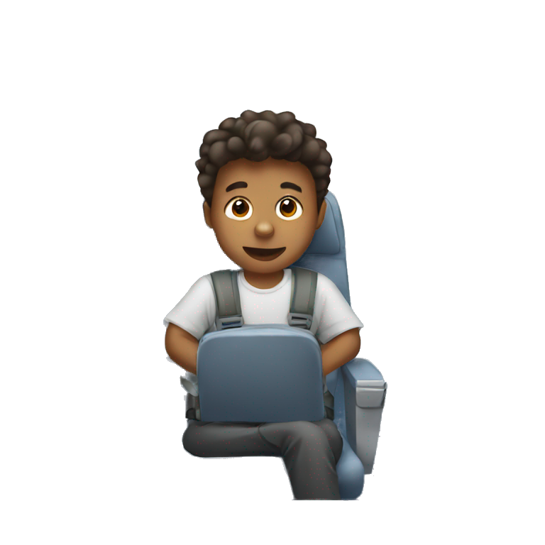 boy in the airplane emoji