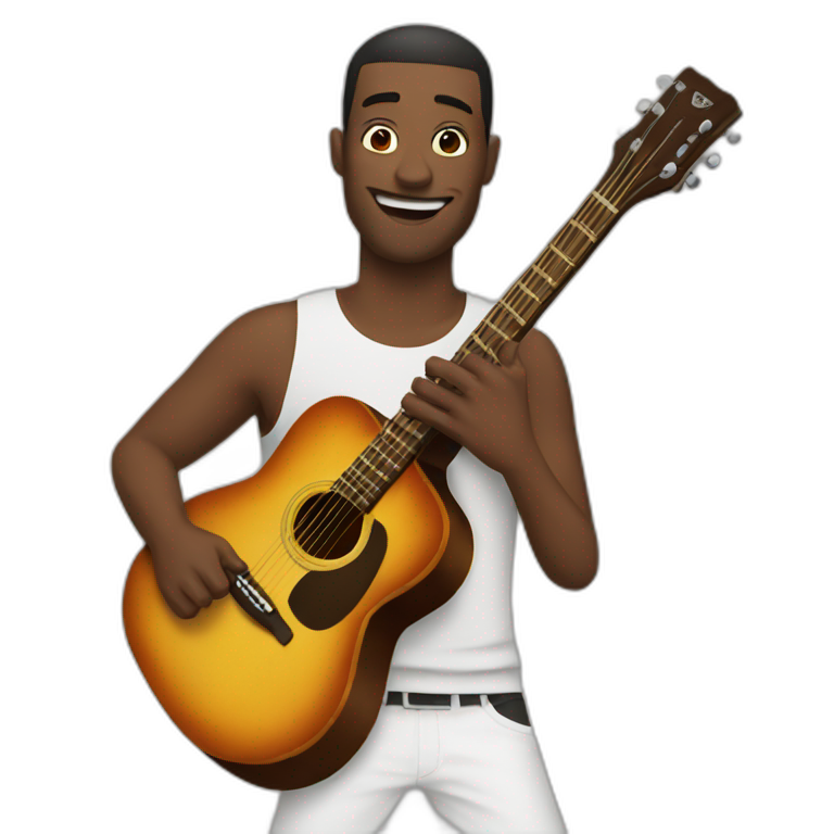 Man-with-guitar emoji