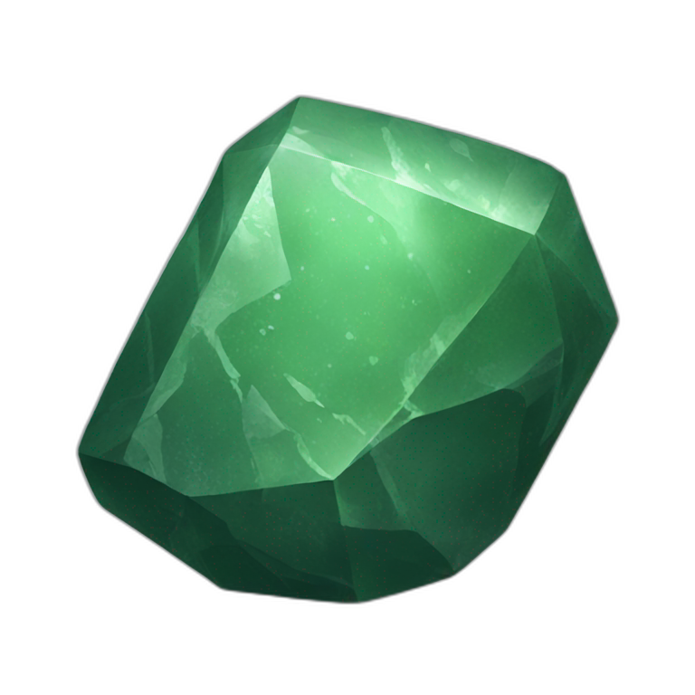 green stone emoji