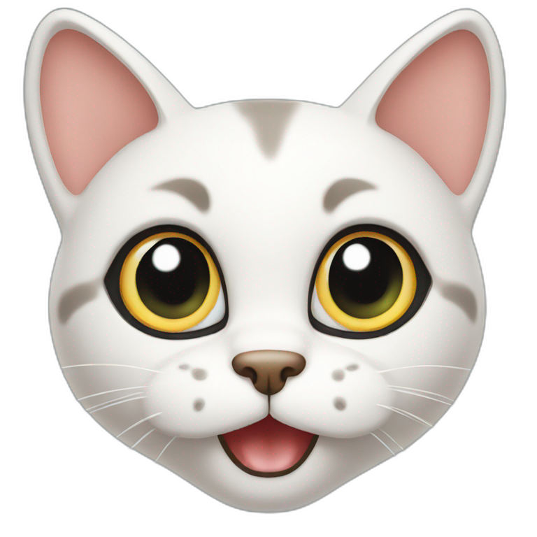 surprised cat emoji