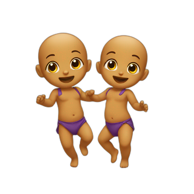 two dancing babies emoji