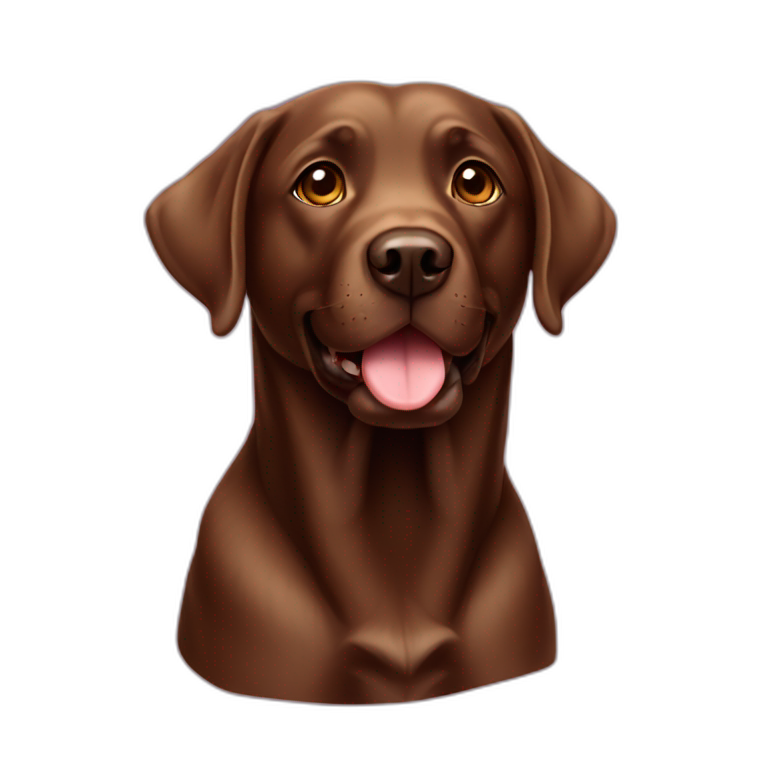 labrador chocolate emoji