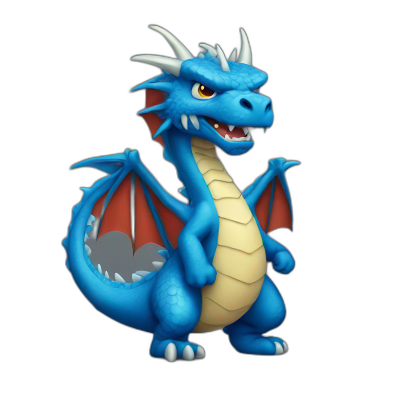 Angry Blue Dragon emoji