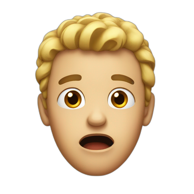Shocked face emoji