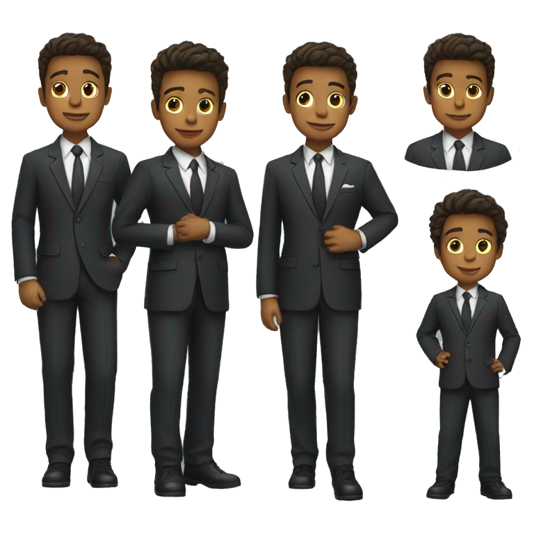 two boys in suits one older and one younger emoji