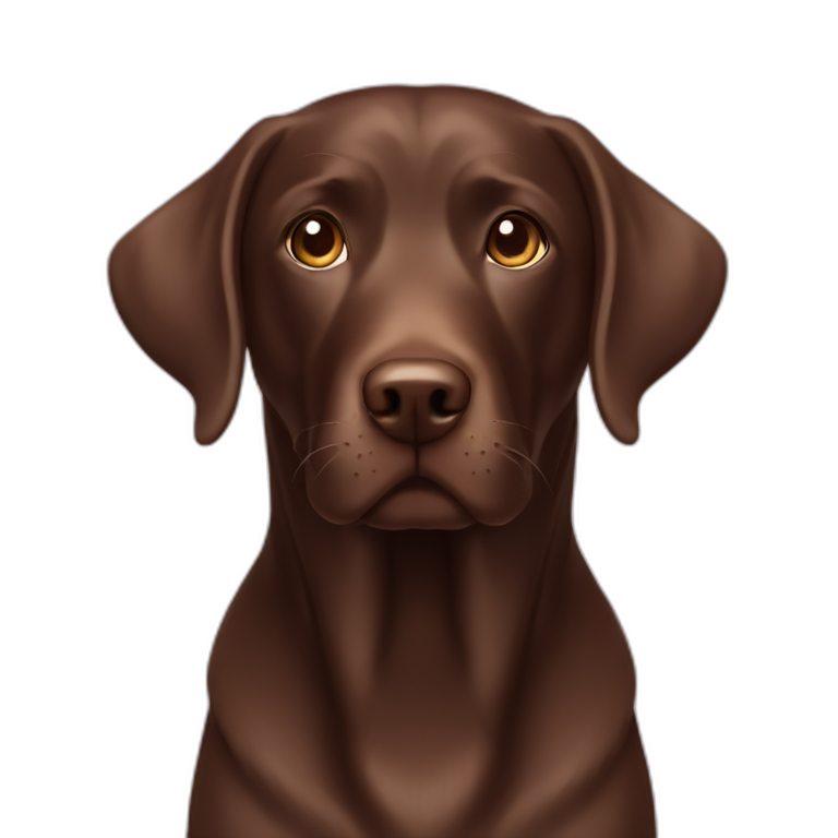 Chocolate Labrador emoji