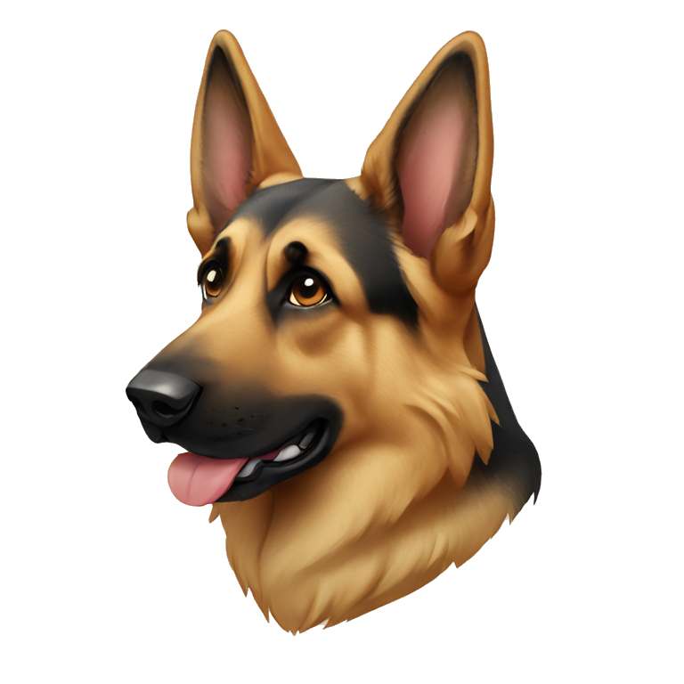 German Shepard dogs emoji