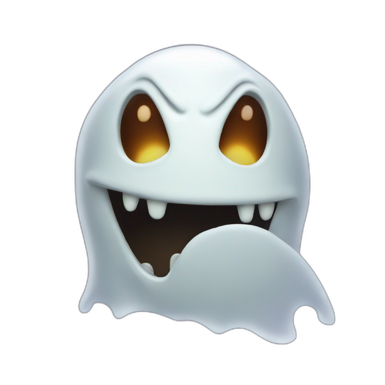 Spooky Mario ghost emoji