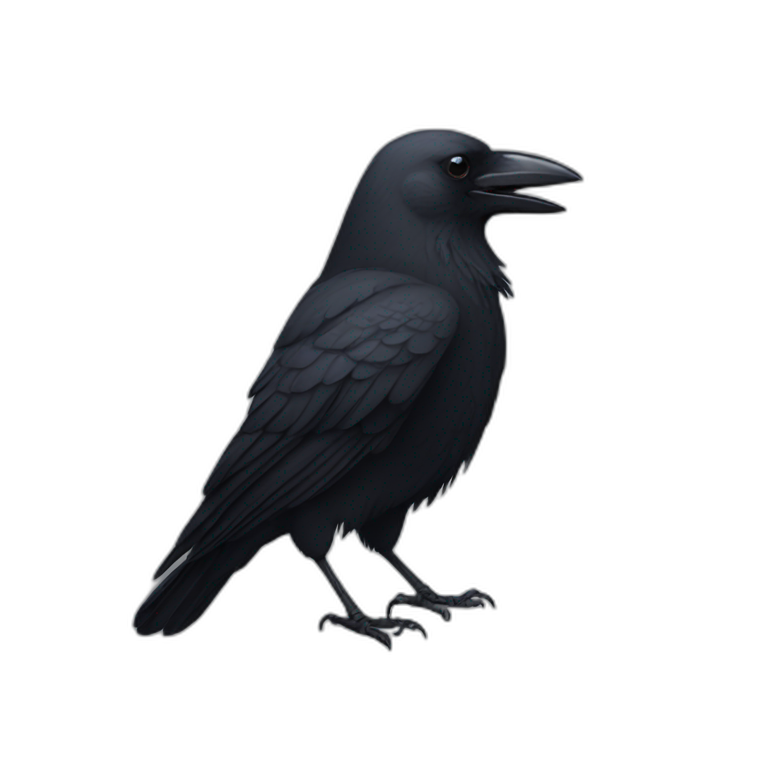 Crow emoji